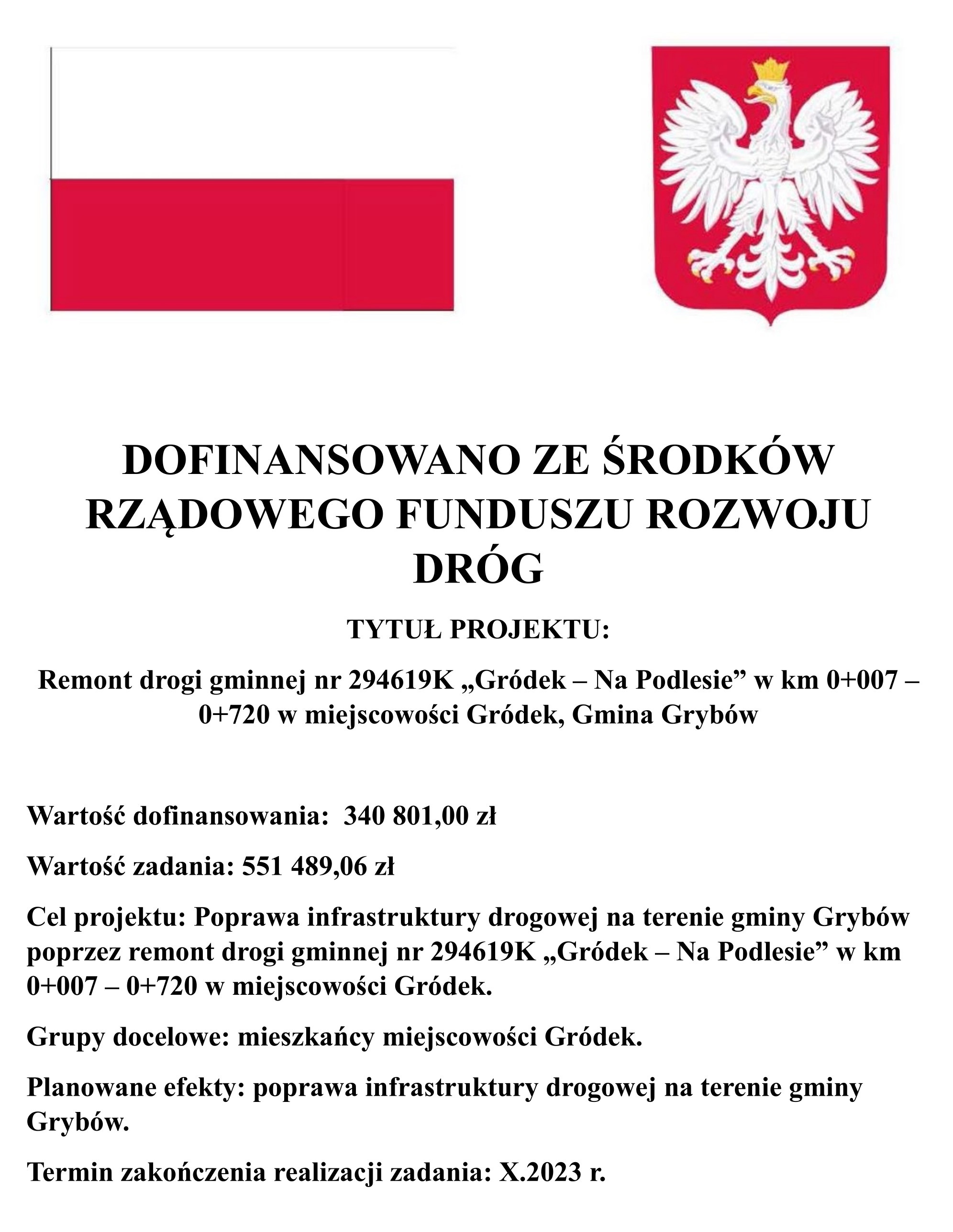 Ogłoszenie Gródek