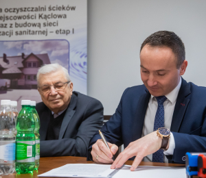 Podpisane umowy na realizację kolejnych zadań z zakresu gospodarki wodno- ściekowej