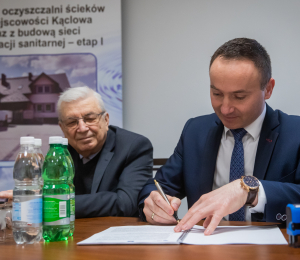 Podpisane umowy na realizację kolejnych zadań z zakresu gospodarki wodno- ściekowej