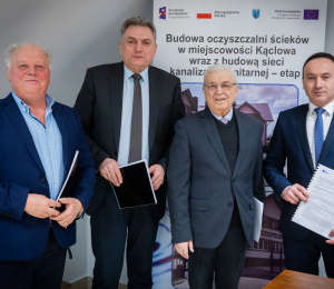 Podpisane umowy na realizację kolejnych zadań z zakresu gospodarki wodno- ściekowej