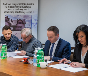 Podpisane umowy na realizację kolejnych zadań z zakresu gospodarki wodno- ściekowej