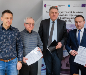 Podpisane umowy na realizację kolejnych zadań z zakresu gospodarki wodno- ściekowej