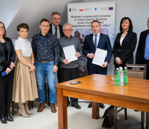 Podpisane umowy na realizację kolejnych zadań z zakresu gospodarki wodno- ściekowej