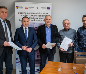 Podpisane umowy na realizację kolejnych zadań z zakresu gospodarki wodno- ściekowej