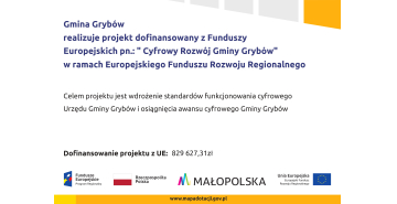plakat projektu Cyfrowy Rozwój Gminy