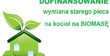 plakat Dofinansowanie na wymianę starego pieca