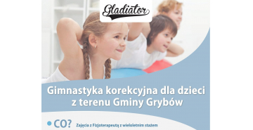 Plakat Gimnastyki korekcyjnej dla dzieci