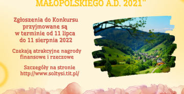 Plakat konkursowy na najlepszego Sołtysa