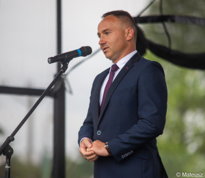 Stadion KS Kolejarz Stróże z nadanym imieniem