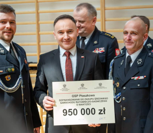 OSP Ptaszkowa otrzymało promesę na zakup samochodu ratowniczo - gaśniczego!