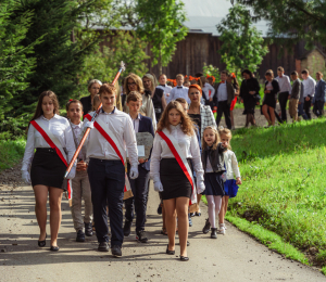 Wmurowanie aktu erekcyjnego oraz kamienia węgielnego pod budowę nowej Szkoły Podstawowej im. Armii Krajowej w Gródku