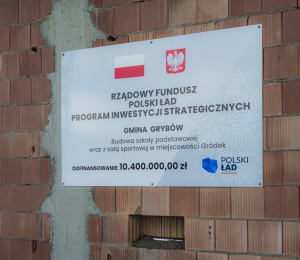 Wmurowanie aktu erekcyjnego oraz kamienia węgielnego pod budowę nowej Szkoły Podstawowej im. Armii Krajowej w Gródku
