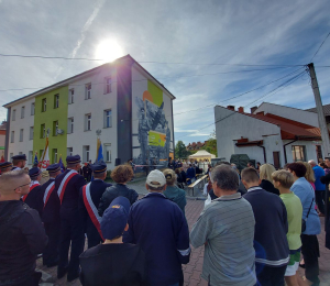 Mural oficerów Romana Proszka i Mariana Jureckiego odsłonięty