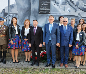 Mural oficerów Romana Proszka i Mariana Jureckiego odsłonięty