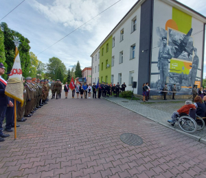 Mural oficerów Romana Proszka i Mariana Jureckiego odsłonięty