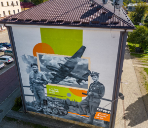 Mural oficerów Romana Proszka i Mariana Jureckiego odsłonięty