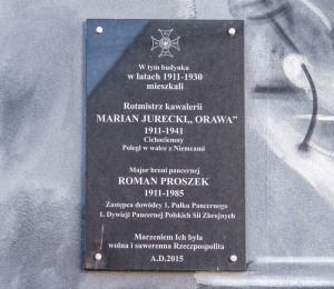 Mural oficerów Romana Proszka i Mariana Jureckiego odsłonięty