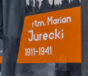 Mural oficerów Romana Proszka i Mariana Jureckiego odsłonięty