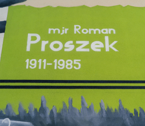 Mural oficerów Romana Proszka i Mariana Jureckiego odsłonięty