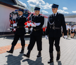 Poświęcenie wozu ratowniczo-gaśniczego we Florynce