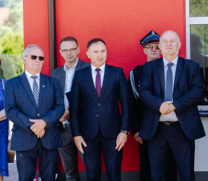 Poświęcenie wozu ratowniczo-gaśniczego we Florynce