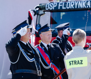 Poświęcenie wozu ratowniczo-gaśniczego we Florynce