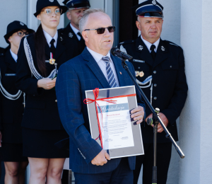 Poświęcenie wozu ratowniczo-gaśniczego we Florynce