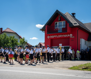 Poświęcenie wozu ratowniczo-gaśniczego we Florynce