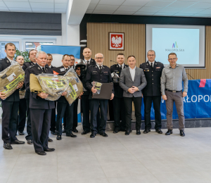 Przekazanie odzieży ochronnej dla OSP z Gminy Grybów.