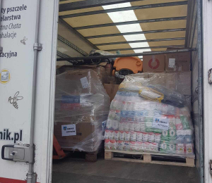 Transport darów dla powodzian 