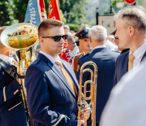 Uroczyste obchody Święta Wojska Polskiego w Grybowie