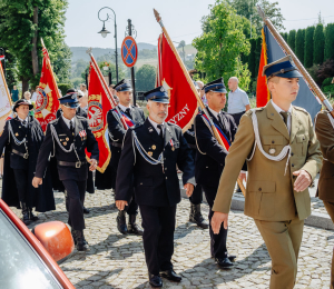 Uroczyste obchody Święta Wojska Polskiego w Grybowie