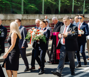 Uroczyste obchody Święta Wojska Polskiego w Grybowie