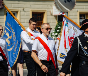Uroczyste obchody Święta Wojska Polskiego w Grybowie
