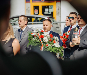 Uroczyste obchody Święta Wojska Polskiego w Grybowie
