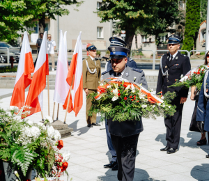 Uroczyste obchody Święta Wojska Polskiego w Grybowie