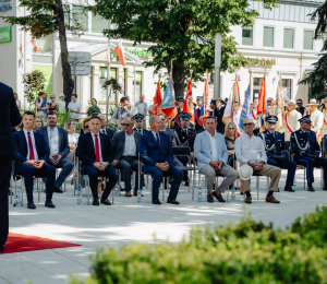 Uroczyste obchody Święta Wojska Polskiego w Grybowie