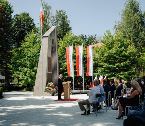Uroczyste obchody Święta Wojska Polskiego w Grybowie
