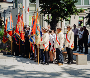 Uroczyste obchody Święta Wojska Polskiego w Grybowie