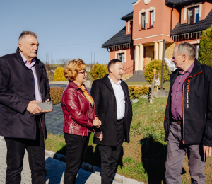 Samorządowcy z wizytą na inwestycjach w Gminie Grybów