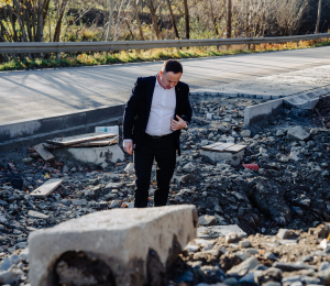 Samorządowcy z wizytą na inwestycjach w Gminie Grybów