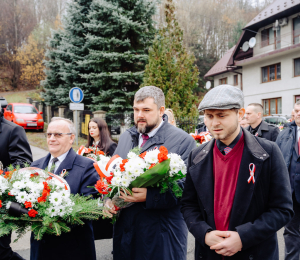 Gmina Grybów uczciła 107. rocznicę odzyskania przez Polskę Niepodległości