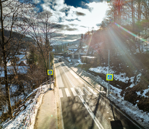 Poprawa bezpieczeństwa na przejściach dla pieszych w Gminie Grybów