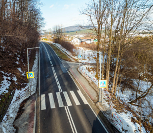 Poprawa bezpieczeństwa na przejściach dla pieszych w Gminie Grybów