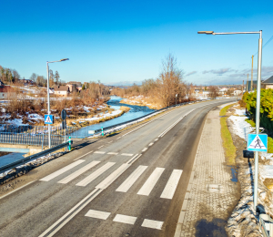 Poprawa bezpieczeństwa na przejściach dla pieszych w Gminie Grybów