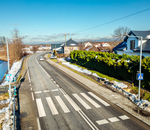 Poprawa bezpieczeństwa na przejściach dla pieszych w Gminie Grybów