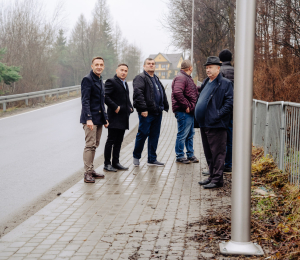 Droga Nowy Sącz–Florynka z nowym oświetleniem