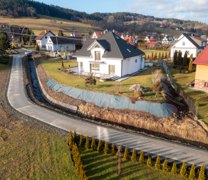 6 nowych odcinków dróg betonowych w Gminie Grybów