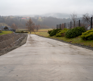 6 nowych odcinków dróg betonowych w Gminie Grybów