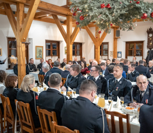 Uroczyste posiedzenie Zarządu Oddziału Miejsko-Gminnego ZOSP RP w Grybowie